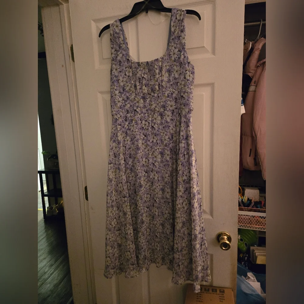 Blue Floral Northstyle Dress - Picture 3 of 3